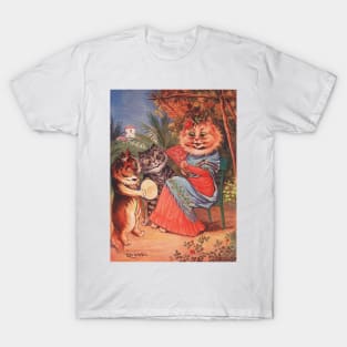 Kitty Cats in Concert by Louis Wain T-Shirt